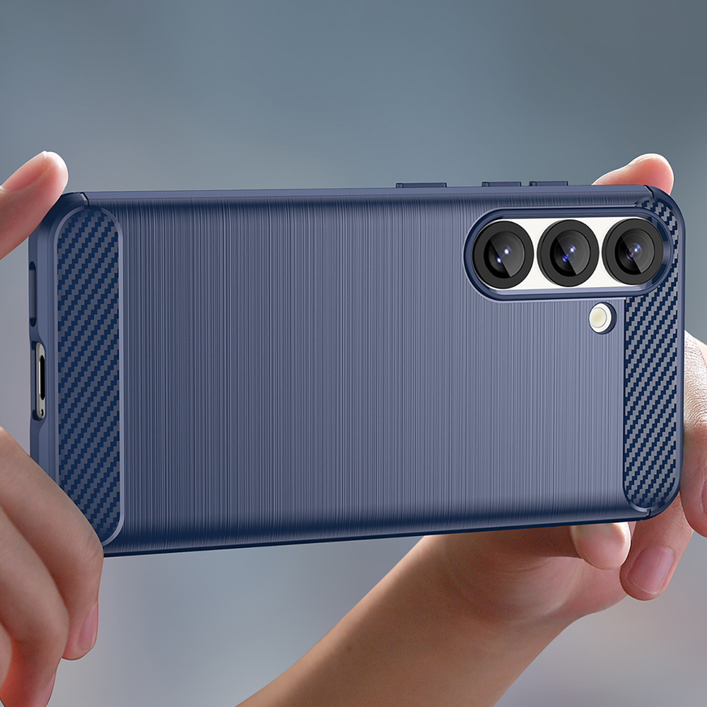 iTok webáruház - Hurtel Carbon Case szilikon tok iPhone 16e / 17e készülékhez (kék) 7 Carbon Case for iPhone 16e / 17e (kék)