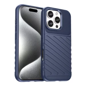 Thunder Case szilikon tok iPhone 16e / 17e készülékhez (kék)