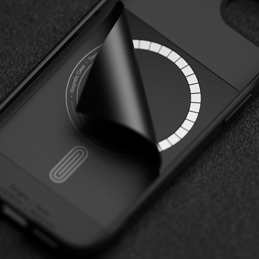 iTok webáruház - Ringke Ringke Onyx Magnetic MagSafe tok iPhone 16e / 17e (fekete) 6 Ringke Onyx Magnetic Magsafe Case for iPhone 16e / 17e (fekete)