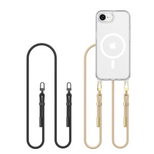 Tech-Protect FlexAir Chain MagSafe tok iPhone 16e / 17e készülékhez (fekete és bézs)