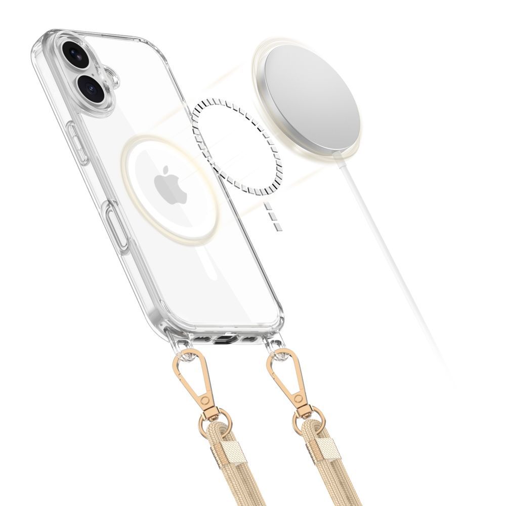 iTok webáruház - Tech-Protect Tech-Protect FlexAir Chain MagSafe tok iPhone 16e / 17e készülékhez (fekete és bézs) 2 Tech-Protect FlexAir Chain MagSafe Case for iPhone 16e / 17e (fekete és bézs)