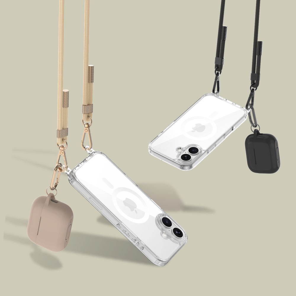 iTok webáruház - Tech-Protect Tech-Protect FlexAir Chain MagSafe tok iPhone 16e / 17e készülékhez (fekete és bézs) 4 Tech-Protect FlexAir Chain MagSafe Case for iPhone 16e / 17e (fekete és bézs)