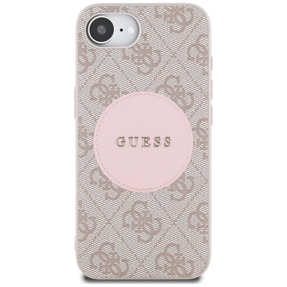 iTok webáruház - Guess Guess 4G Circle Classic Logo MagSafe tok iPhone 16e készülékhez (rózsaszín) 3 Guess 4G Circle Classic Logo MagSafe case for iPhone 16e (rózsaszín)