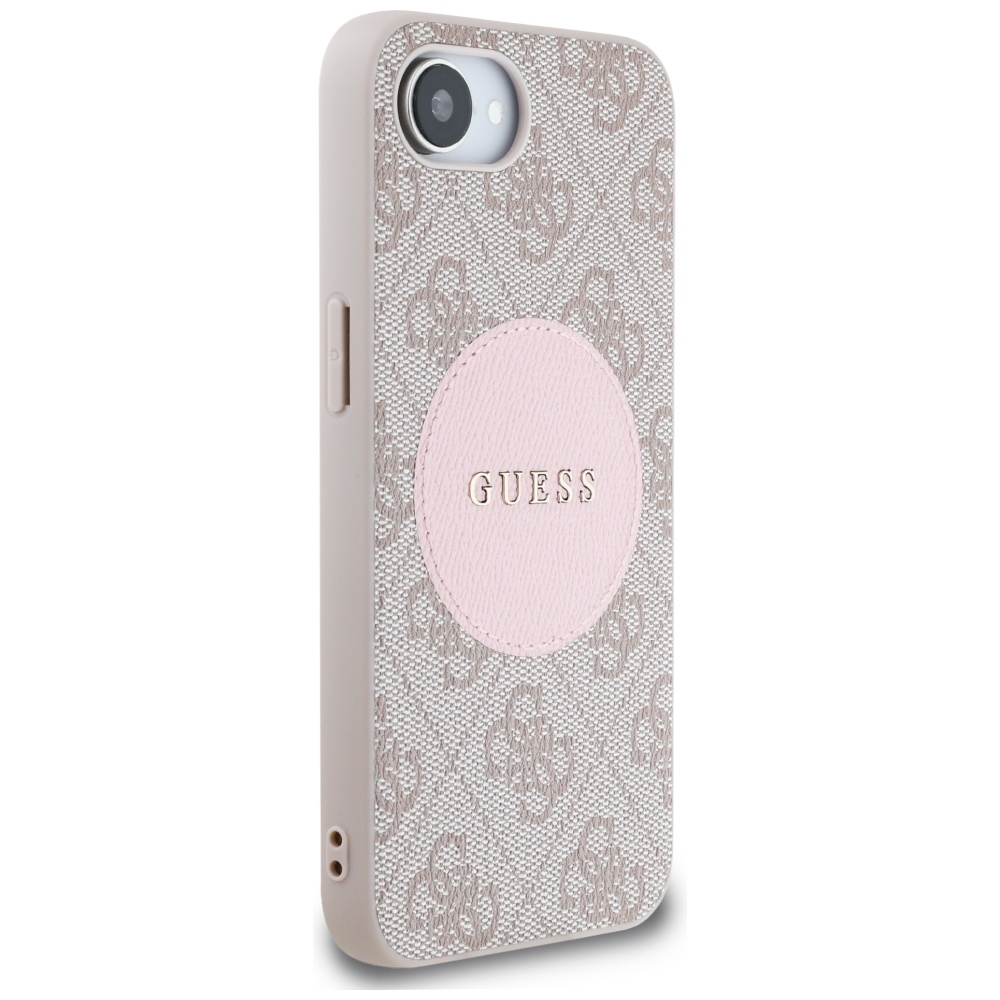 iTok webáruház - Guess Guess 4G Circle Classic Logo MagSafe tok iPhone 16e készülékhez (rózsaszín) 4 Guess 4G Circle Classic Logo MagSafe case for iPhone 16e (rózsaszín)