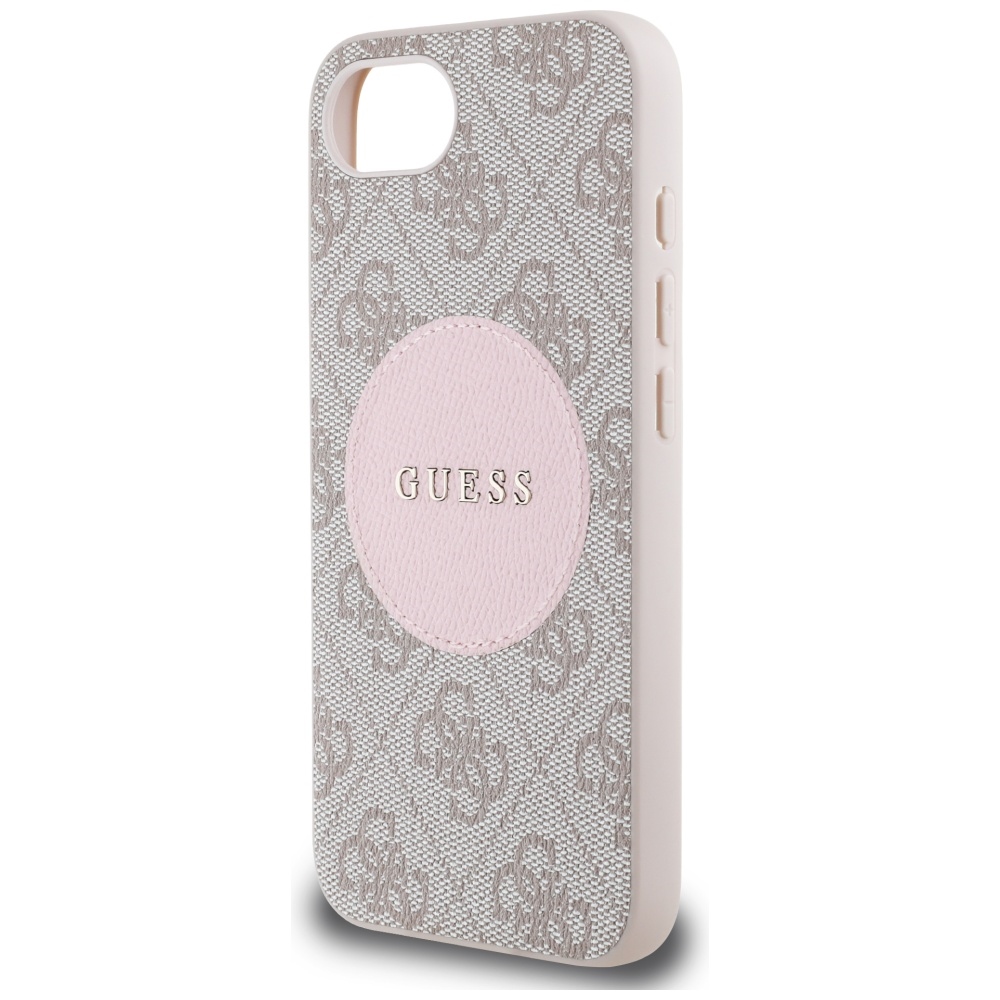 iTok webáruház - Guess Guess 4G Circle Classic Logo MagSafe tok iPhone 16e készülékhez (rózsaszín) 6 Guess 4G Circle Classic Logo MagSafe case for iPhone 16e (rózsaszín)