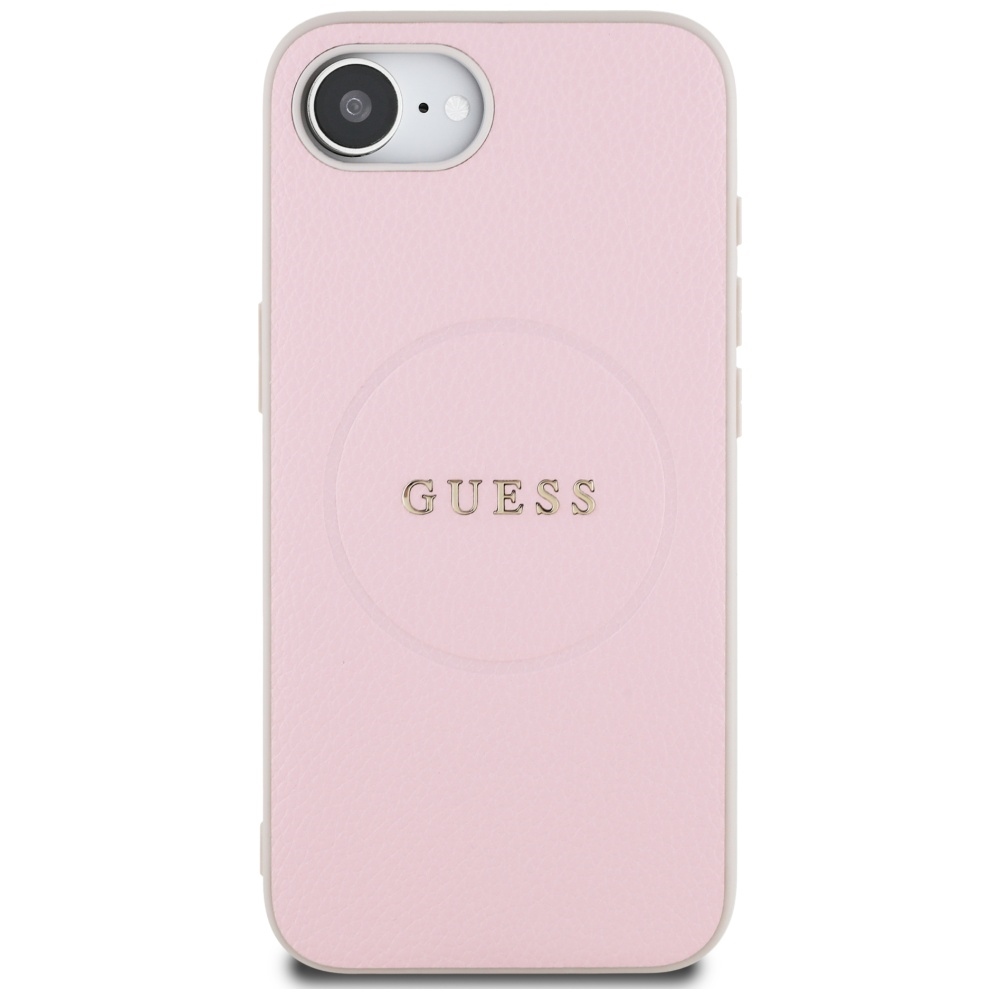iTok webáruház - Guess Guess Grained Ring MagSafe tok iPhone 16e készülékhez (rózsaszín) 3 Guess Grained Ring MagSafe iPhone 16e Case (rózsaszín)