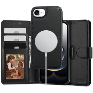 Tech-Protect Wallet MagSafe tok iPhone 16e / 17e készülékhez (matt fekete)