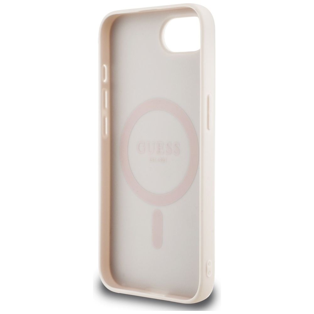 iTok webáruház - Guess Guess 4G Flowers Print MagSafe tok iPhone 16e-hez (rózsaszín) 7 Guess 4G Flowers Print MagSafe iPhone 16e Case (rózsaszín)
