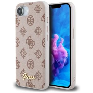 Guess Peony Script Logo MagSafe iPhone 16e tok (barna)