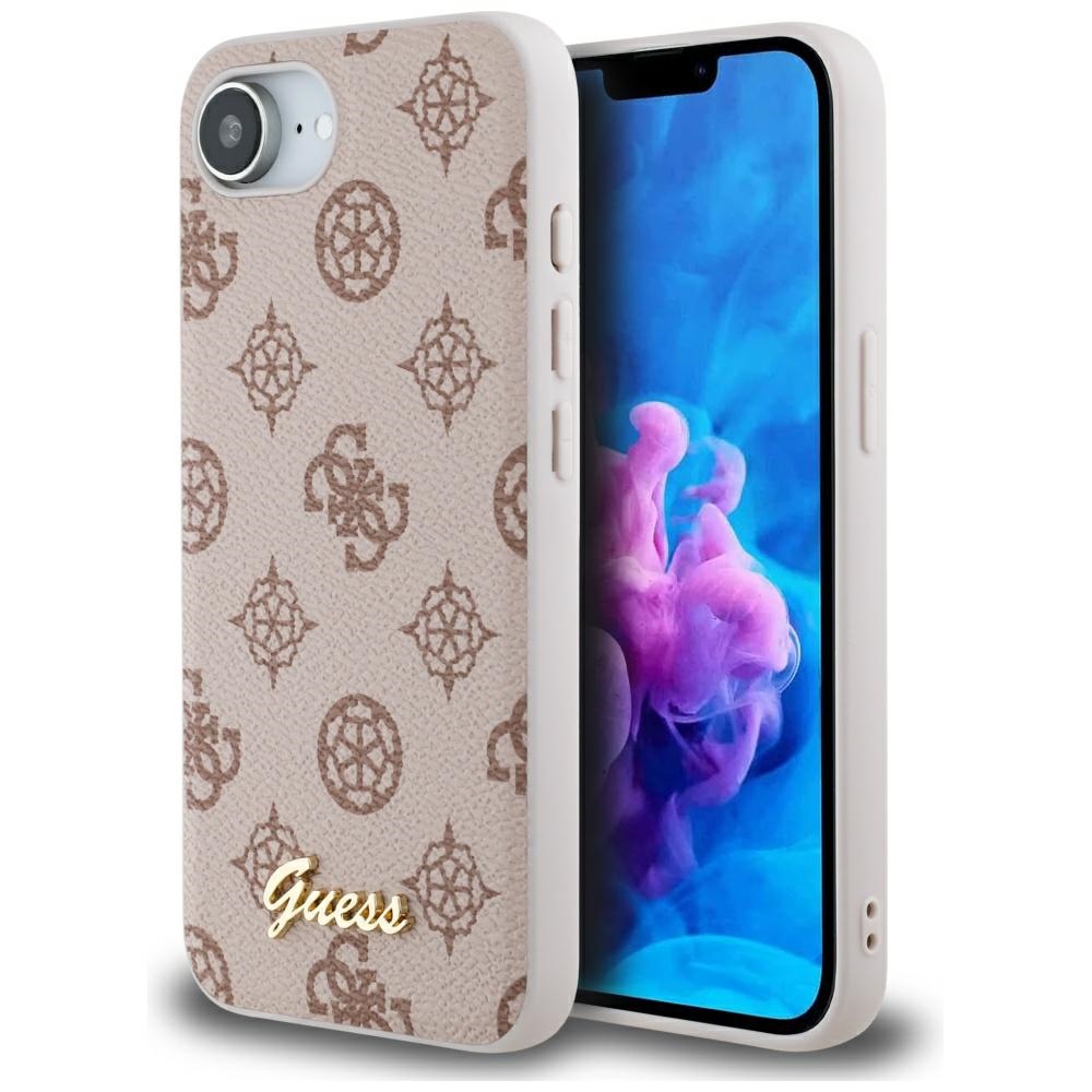 iTok webáruház - Guess Guess Peony Script Logo MagSafe iPhone 16e tok (barna) 1 Guess Peony Script Logo MagSafe iPhone 16e Case (barna)