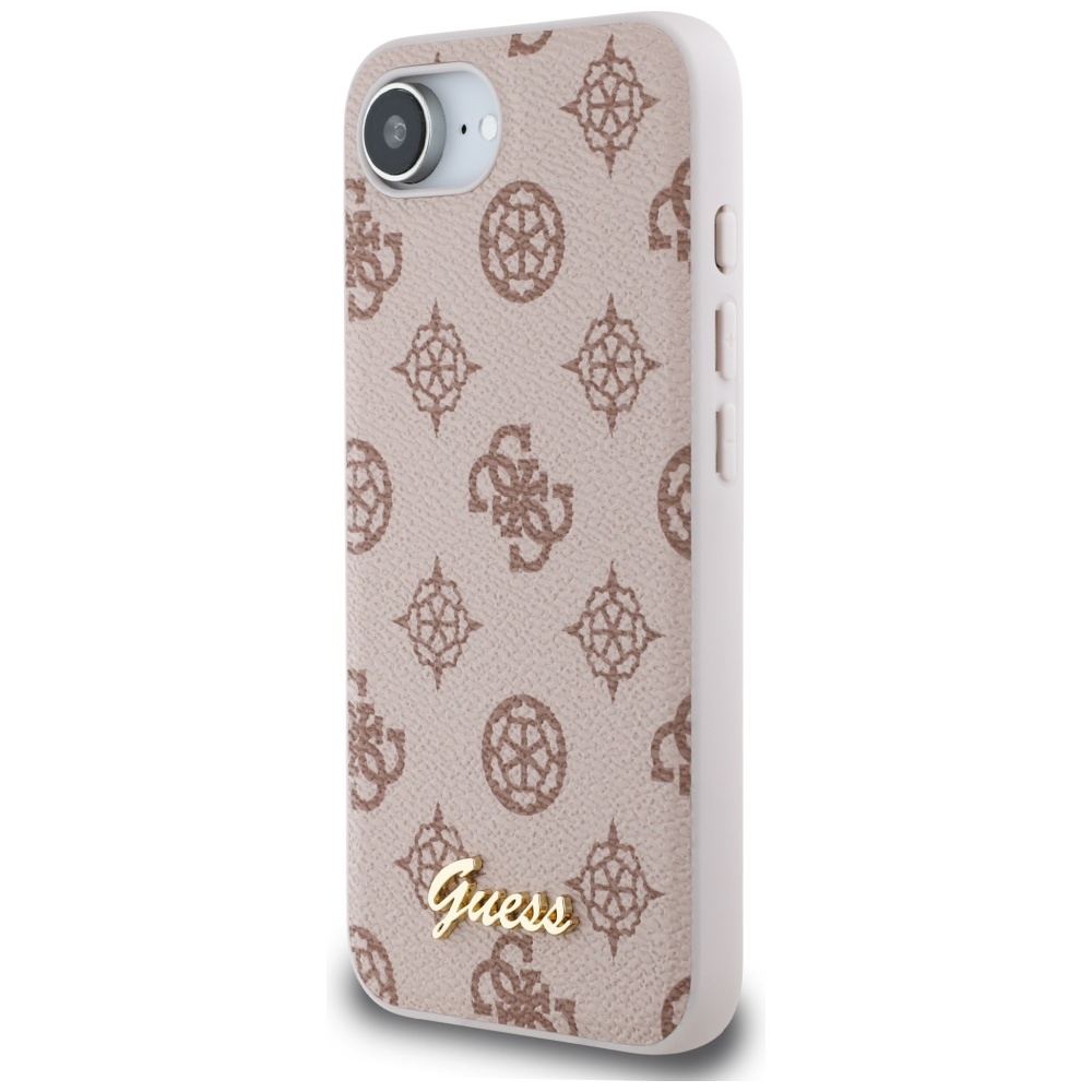 iTok webáruház - Guess Guess Peony Script Logo MagSafe iPhone 16e tok (barna) 2 Guess Peony Script Logo MagSafe iPhone 16e Case (barna)