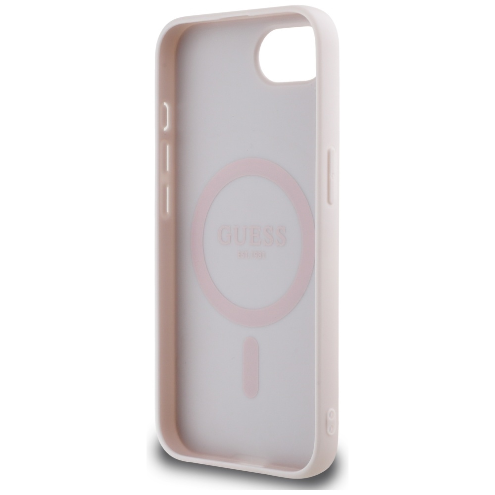 iTok webáruház - Guess Guess Peony Script Logo MagSafe iPhone 16e tok (barna) 7 Guess Peony Script Logo MagSafe iPhone 16e Case (barna)