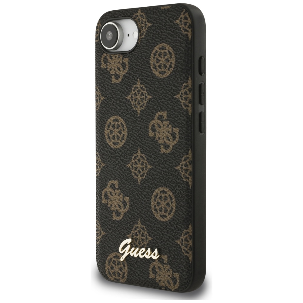 iTok webáruház - Guess Guess Peony Script Logo MagSafe tok iPhone 16e készülékhez – fekete 2 Guess Peony Script Logo MagSafe iPhone 16e Case Black