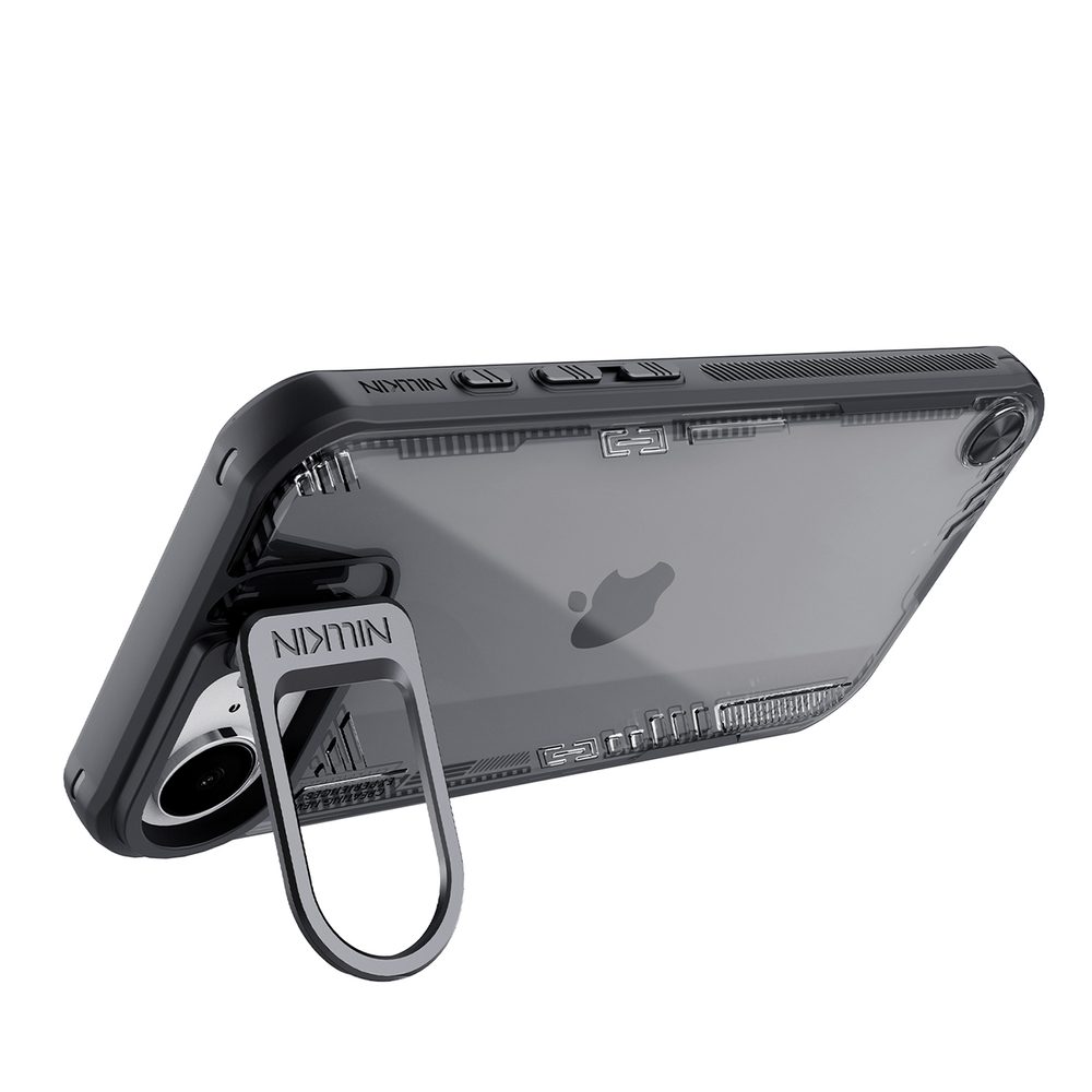 iTok webáruház - Nillkin Nillkin Iceblade Prop tok állvánnyal iPhone 16e / 17e készülékhez (fekete) 5 Nillkin Iceblade Prop Case with Stand for iPhone 16e / 17e (fekete)