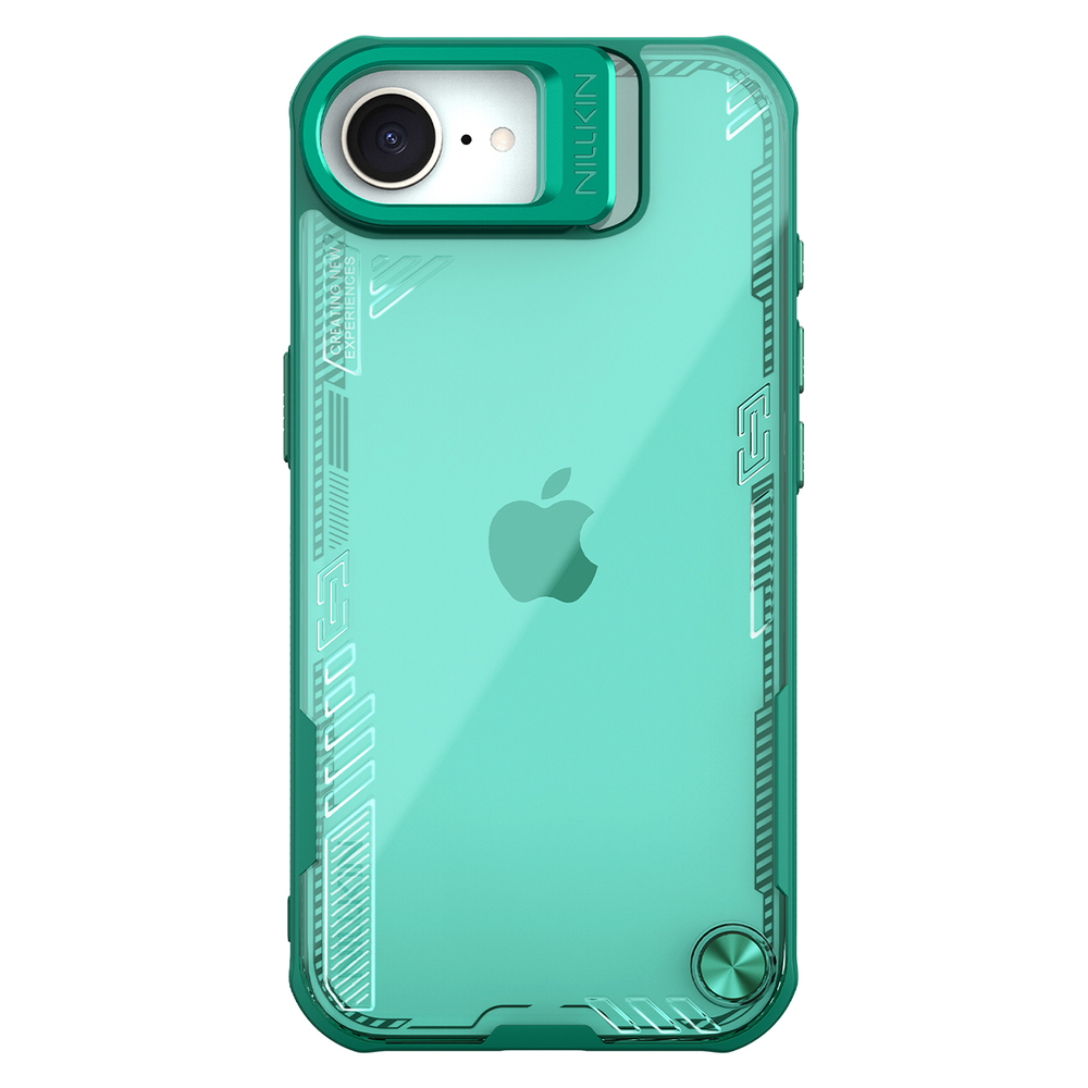 iTok webáruház - Nillkin Nillkin Iceblade Prop tok állvánnyal iPhone 16e / 17e készülékhez (zöld) 2 Nillkin Iceblade Prop Case with Stand for iPhone 16e / 17e (zöld)