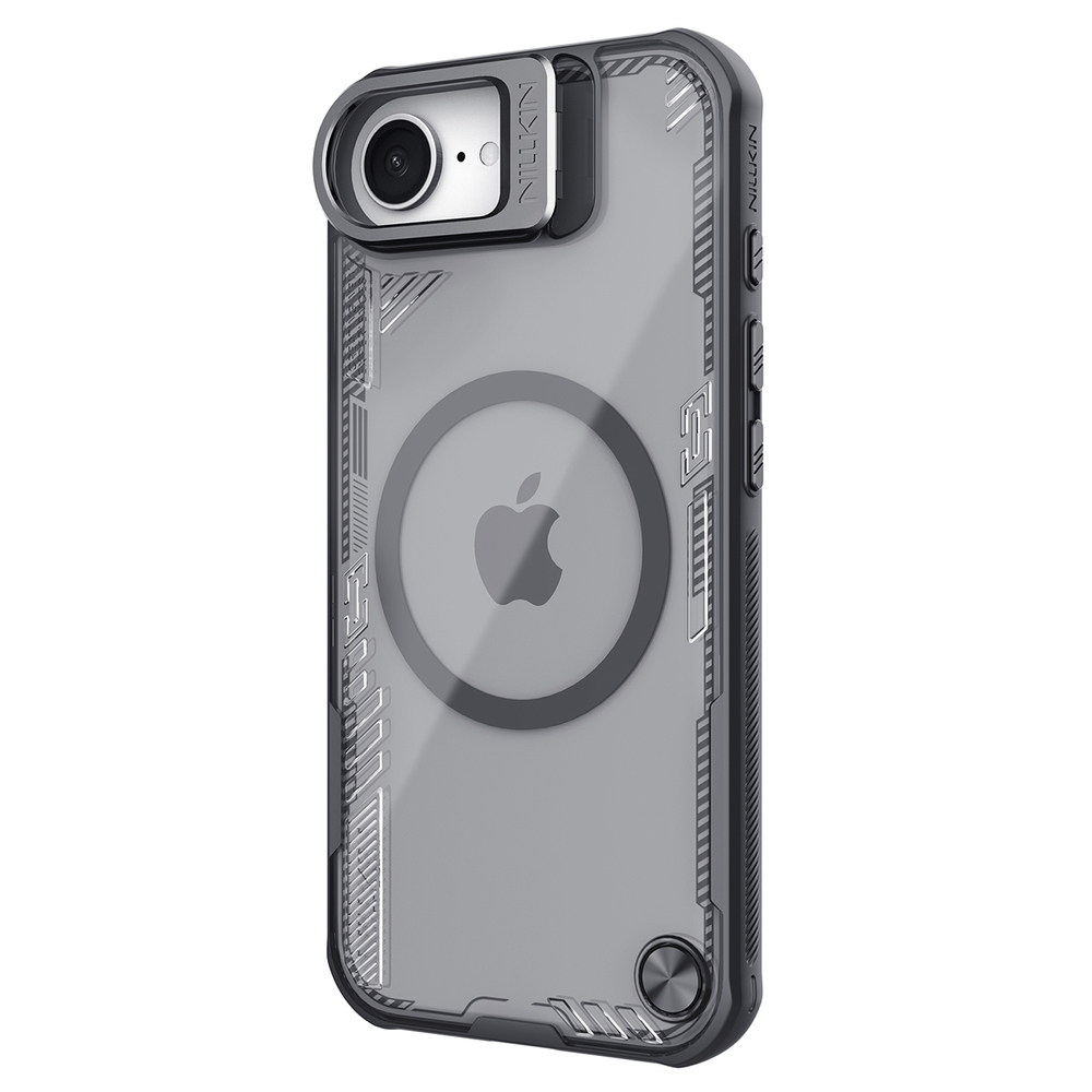 iTok webáruház - Nillkin Nillkin Iceblade Prop Magnetic tok állvánnyal iPhone 16e / 17e készülékhez (fekete) 3 Nillkin Iceblade Prop Magnetic Case with Stand for iPhone 16e / 17e (fekete)