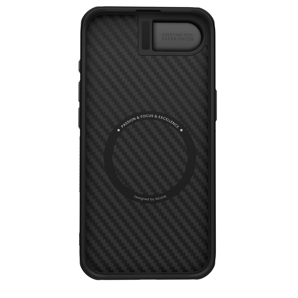 iTok webáruház - Nillkin Nillkin CarboProp Magnetic tok kameravédővel és állvánnyal iPhone 16e / 17e készülékhez (fekete) 5 Nillkin CarboProp Magnetic Case with Camera Cover and Stand for iPhone 16e / 17e (fekete)