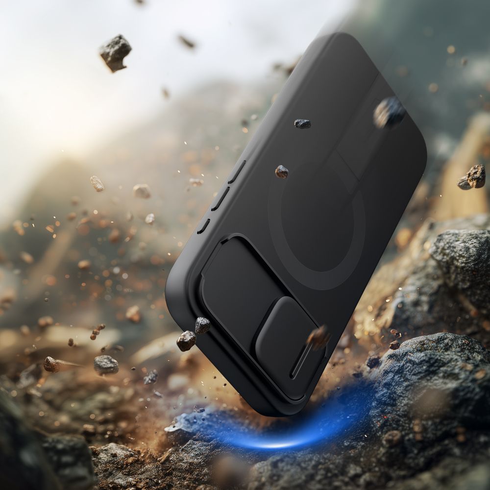 iTok webáruház - Tech-Protect Tech-Protect Kevlar Aura MagSafe tok iPhone 16e / 17e készülékhez (fekete) 4 Tech-Protect Kevlar Aura MagSafe Case for iPhone 16e / 17e (fekete)