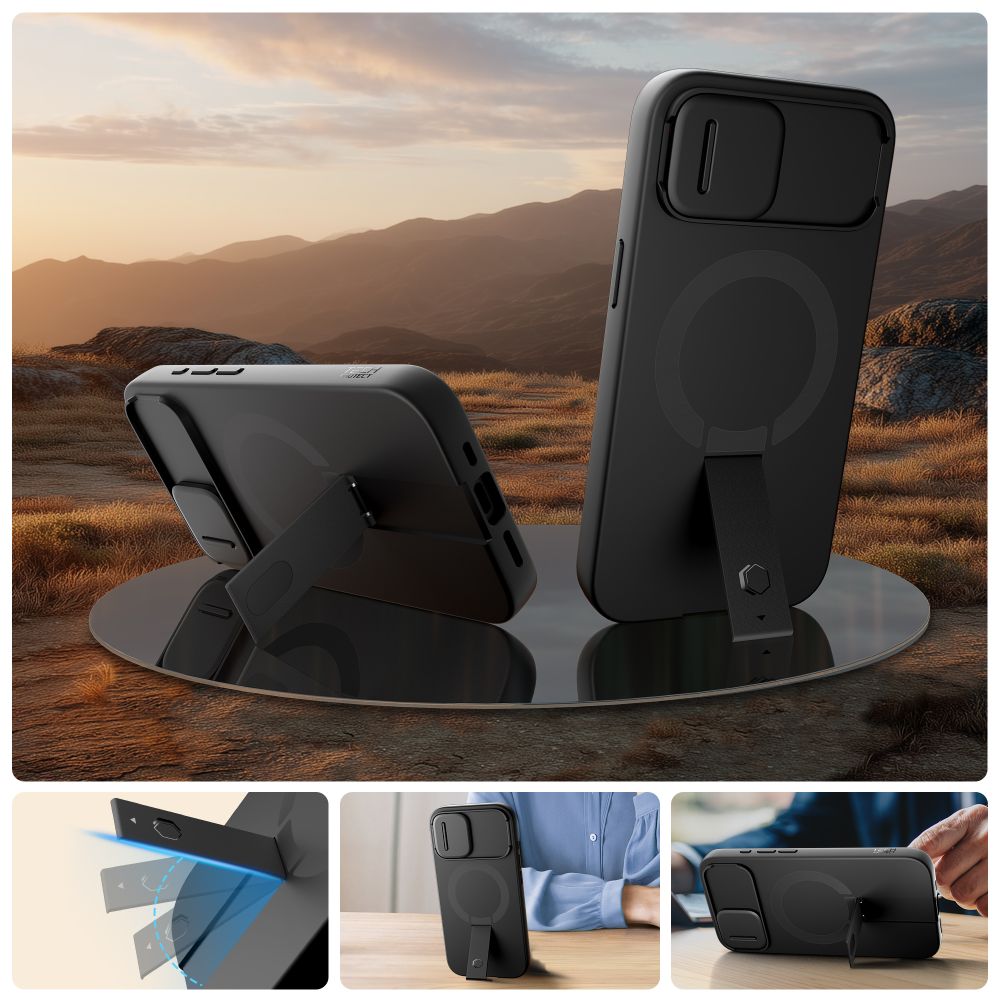 iTok webáruház - Tech-Protect Tech-Protect Kevlar Aura MagSafe tok iPhone 16e / 17e készülékhez (fekete) 7 Tech-Protect Kevlar Aura MagSafe Case for iPhone 16e / 17e (fekete)