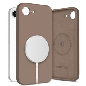 Tech-Protect Silicone MagSafe Case for iPhone 16e / 17e (barna)