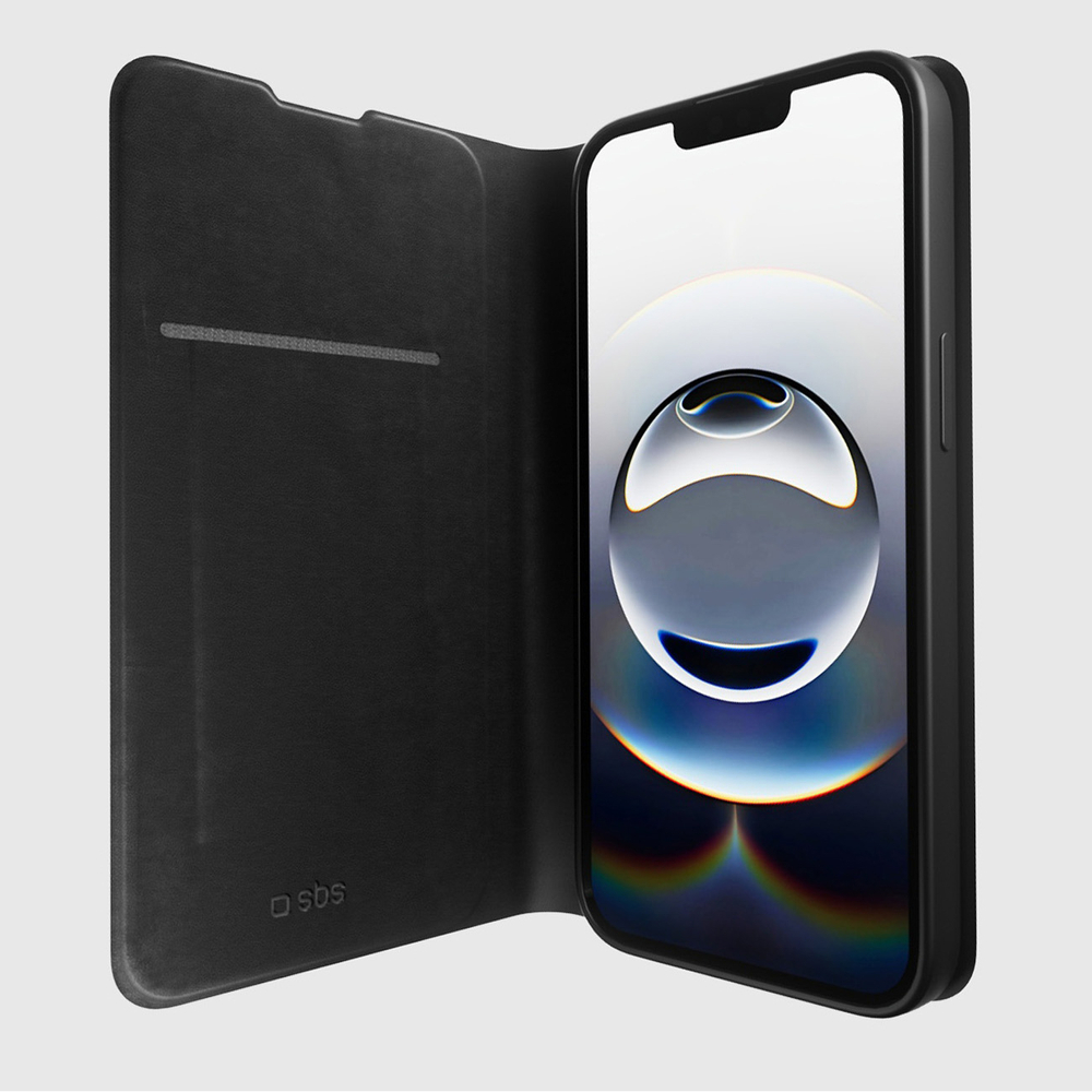iTok webáruház - SBS SBS Wallet Smooth flip tok iPhone 16e / 17e készülékhez (fekete) 2 SBS Wallet Smooth Case for iPhone 16e / 17e with Flip (fekete)
