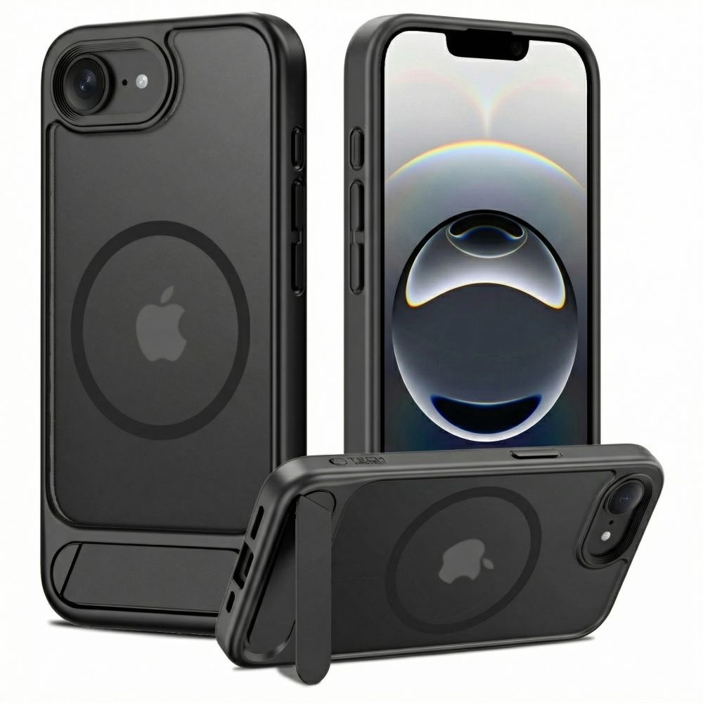 iTok webáruház - Tech-Protect Tech-Protect MagRack MagSafe tok iPhone 16e / 17e (fekete) 1 Tech-Protect MagRack MagSafe Case for iPhone 16e / 17e (fekete)