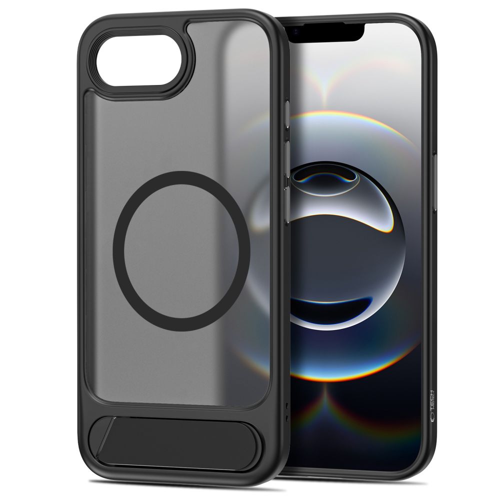 iTok webáruház - Tech-Protect Tech-Protect MagRack MagSafe tok iPhone 16e / 17e (fekete) 2 Tech-Protect MagRack MagSafe Case for iPhone 16e / 17e (fekete)