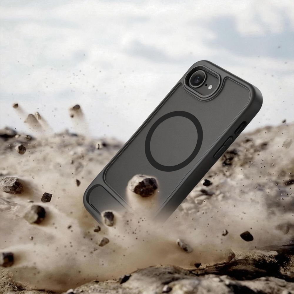 iTok webáruház - Tech-Protect Tech-Protect MagRack MagSafe tok iPhone 16e / 17e (fekete) 6 Tech-Protect MagRack MagSafe Case for iPhone 16e / 17e (fekete)