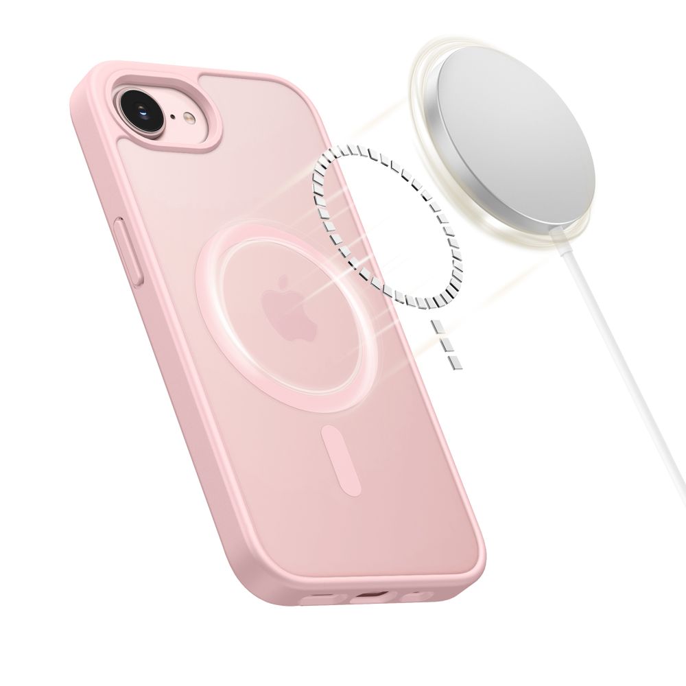 iTok webáruház - Tech-Protect Tech-Protect BasicMag MagSafe tok iPhone 16e / 17e készülékhez (matt rózsaszín) 4 Tech-Protect BasicMag MagSafe Case for iPhone 16e / 17e (matt rózsaszín)