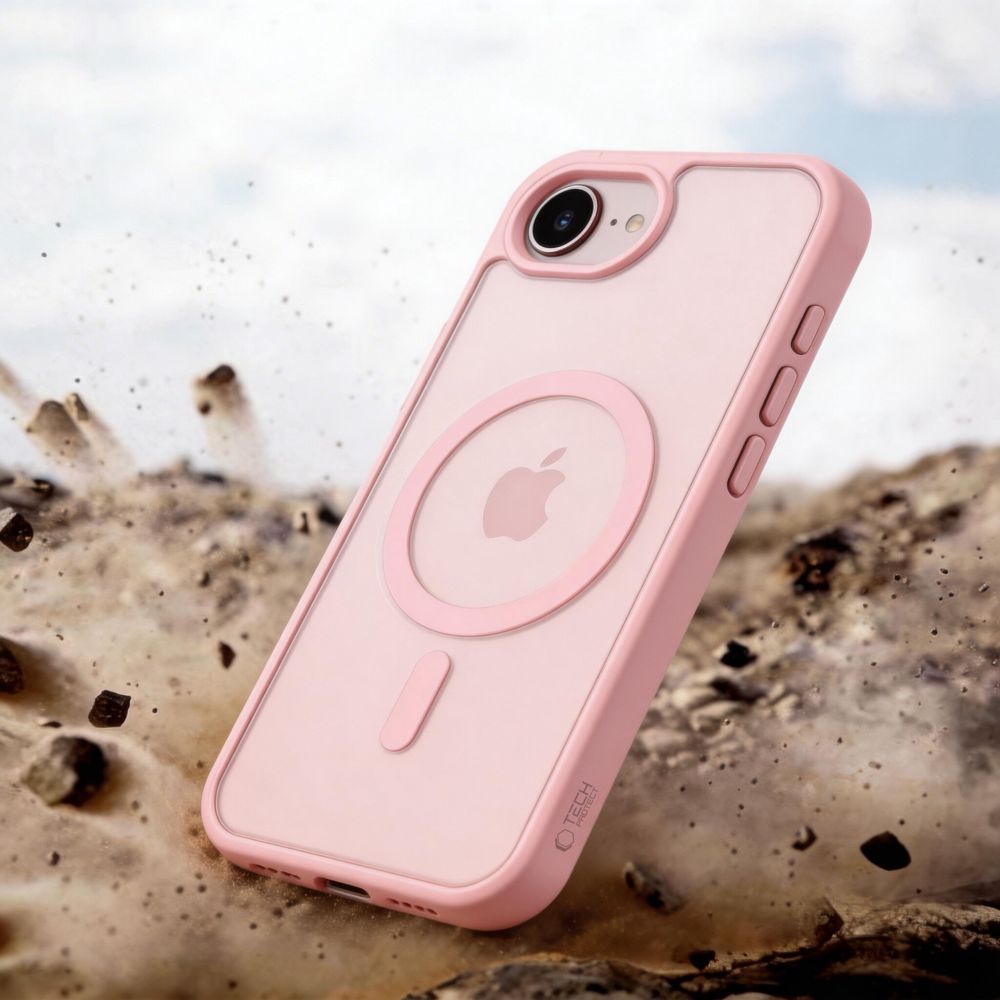 iTok webáruház - Tech-Protect Tech-Protect BasicMag MagSafe tok iPhone 16e / 17e készülékhez (matt rózsaszín) 7 Tech-Protect BasicMag MagSafe Case for iPhone 16e / 17e (matt rózsaszín)
