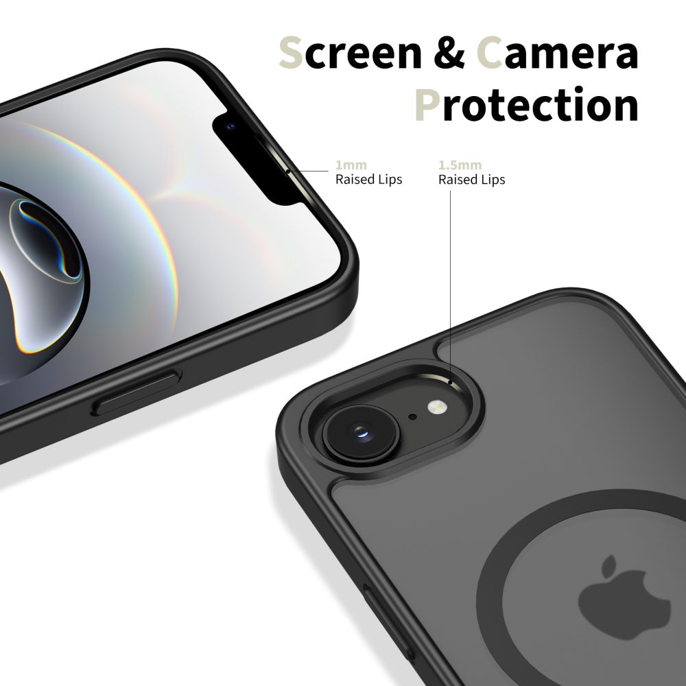 iTok webáruház - Tech-Protect Tech-Protect BasicMag MagSafe tok iPhone 16e / 17e készülékhez (fekete) 4 Tech-Protect BasicMag MagSafe Case for iPhone 16e / 17e (fekete)