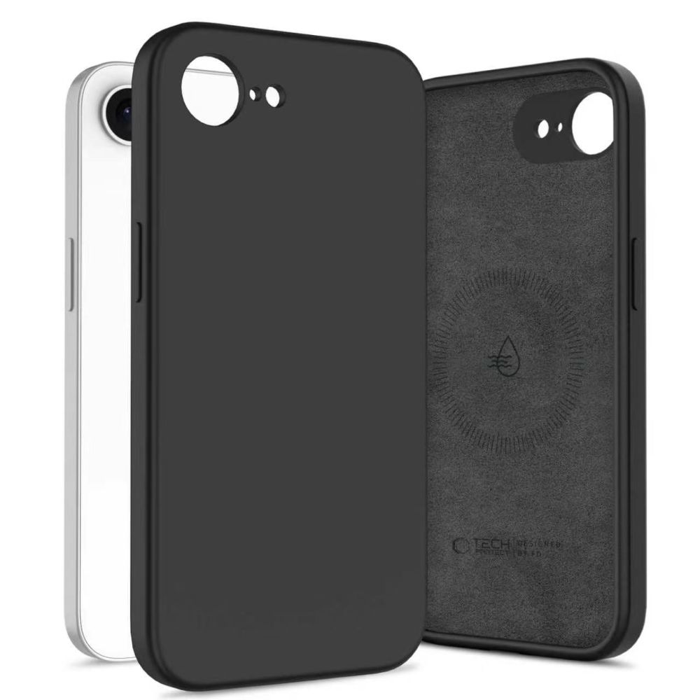 iTok webáruház - Tech-Protect Tech-Protect szilikon MagSafe tok iPhone 16e / 17e készülékhez (fekete) 2 Tech-Protect Silicone MagSafe Case for iPhone 16e / 17e (fekete)