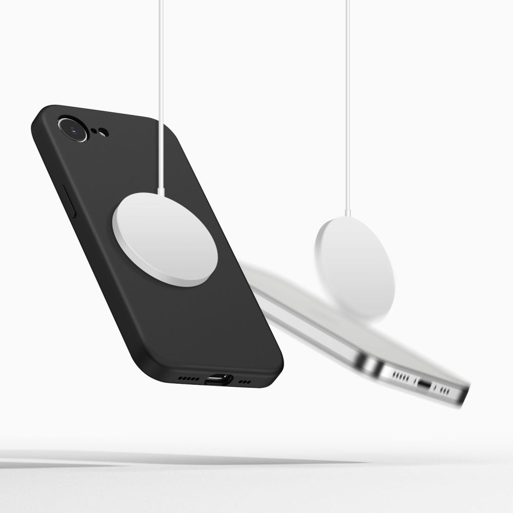 iTok webáruház - Tech-Protect Tech-Protect szilikon MagSafe tok iPhone 16e / 17e készülékhez (fekete) 4 Tech-Protect Silicone MagSafe Case for iPhone 16e / 17e (fekete)