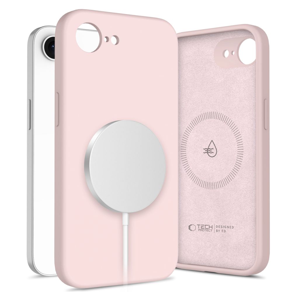 iTok webáruház - Tech-Protect Tech-Protect Silicone MagSafe tok iPhone 16e / 17e készülékhez (rózsaszín) 1 Tech-Protect Silicone MagSafe Case for iPhone 16e / 17e (rózsaszín)