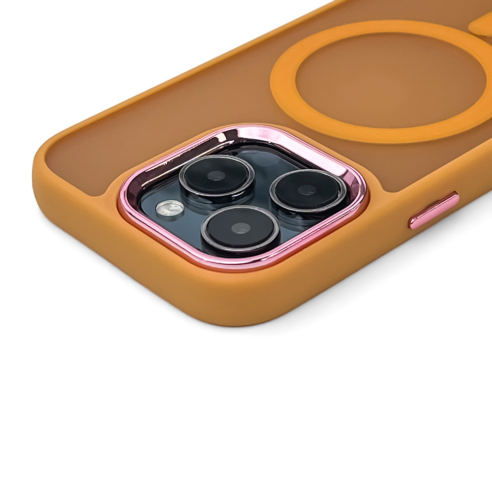 iTok webáruház - Hurtel Magnetic Collection MagSafe tok iPhone 16 Pro készülékhez (narancssárga) 3 Magnetic Collection MagSafe iPhone 16 Pro Case (narancssárga)