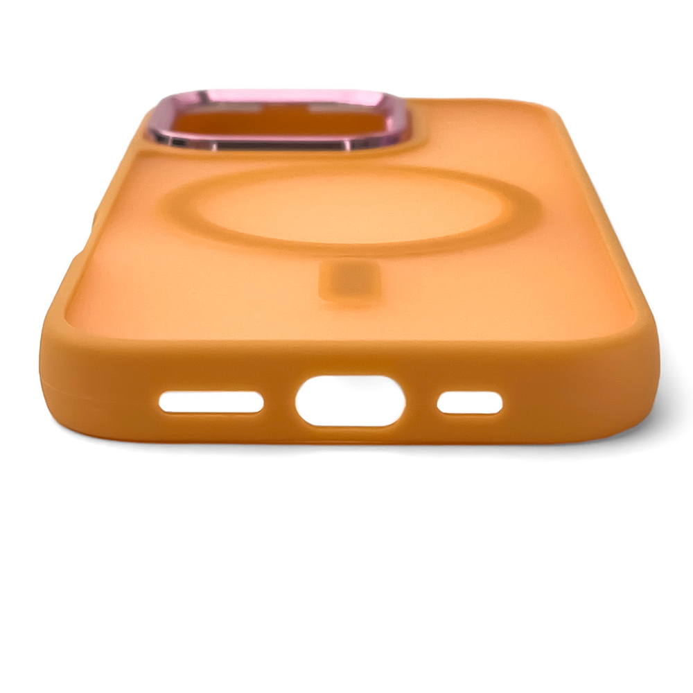 iTok webáruház - Hurtel Magnetic Collection MagSafe tok iPhone 16 Pro készülékhez (narancssárga) 5 Magnetic Collection MagSafe iPhone 16 Pro Case (narancssárga)