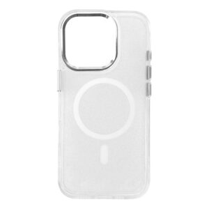 Glitter Case MagSafe tok iPhone 16 Pro készülékhez (csillámos fehér)