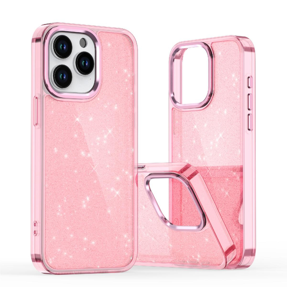 iTok webáruház - Hurtel Glitter Case tok iPhone 16 Pro (csillámos rózsaszín) 4 Glitter Case for iPhone 16 Pro (csillámos rózsaszín)