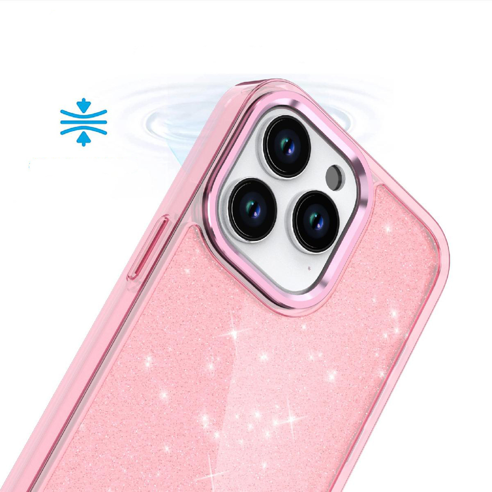 iTok webáruház - Hurtel Glitter Case tok iPhone 16 Pro (csillámos rózsaszín) 6 Glitter Case for iPhone 16 Pro (csillámos rózsaszín)