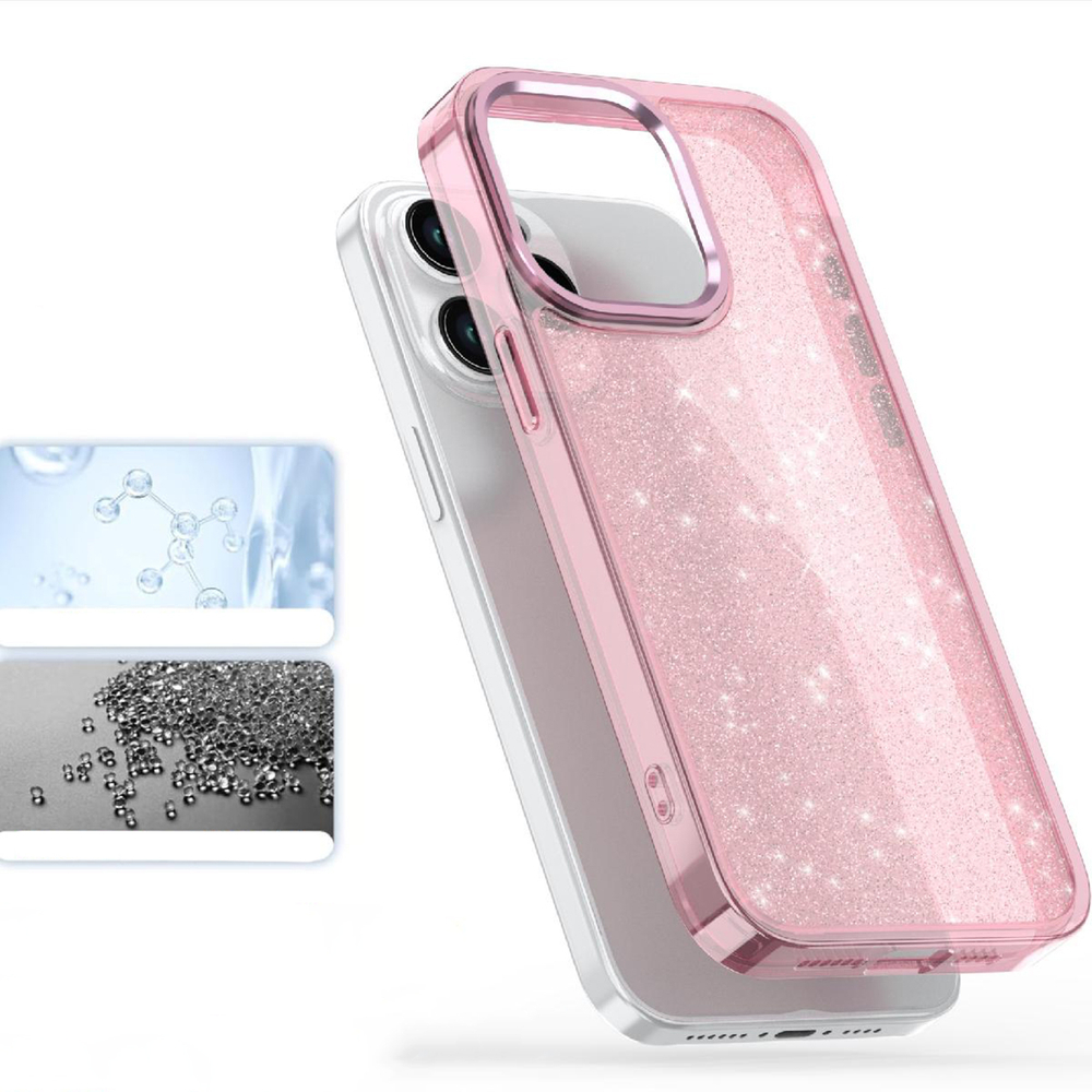 iTok webáruház - Hurtel Glitter Case tok iPhone 16 Pro (csillámos rózsaszín) 7 Glitter Case for iPhone 16 Pro (csillámos rózsaszín)