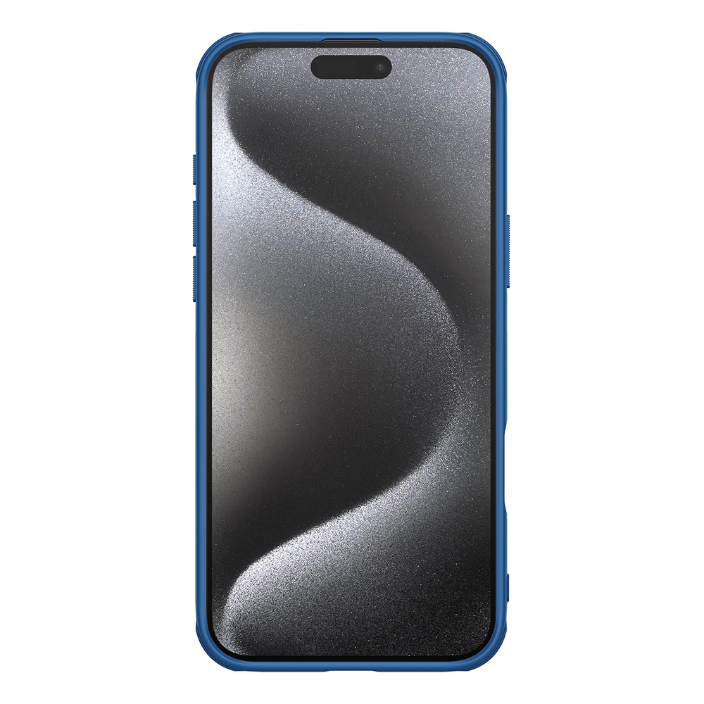 iTok webáruház - Nillkin Nillkin Super Frosted Shield Pro tok iPhone 16 Pro készülékhez (kék) 4 Nillkin Super Frosted Shield Pro case for iPhone 16 Pro (kék)