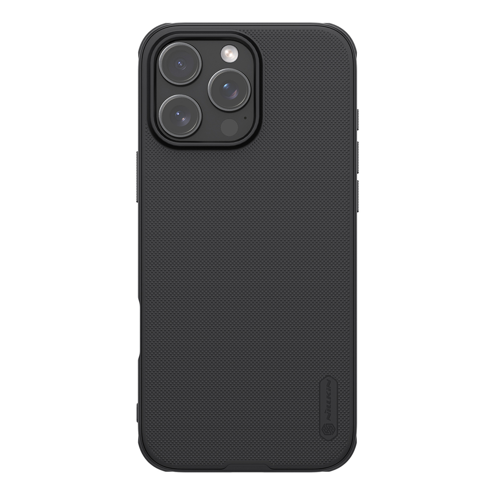 iTok webáruház - Nillkin Nillkin Super Frosted Shield Pro tok iPhone 16 Pro készülékhez (fekete) 1 Nillkin Super Frosted Shield Pro case for iPhone 16 Pro (fekete)