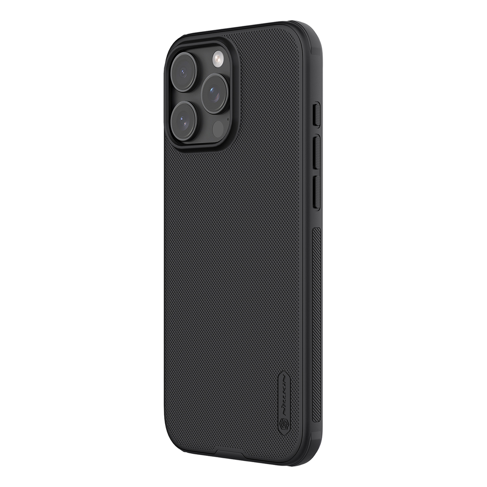 iTok webáruház - Nillkin Nillkin Super Frosted Shield Pro tok iPhone 16 Pro készülékhez (fekete) 2 Nillkin Super Frosted Shield Pro case for iPhone 16 Pro (fekete)