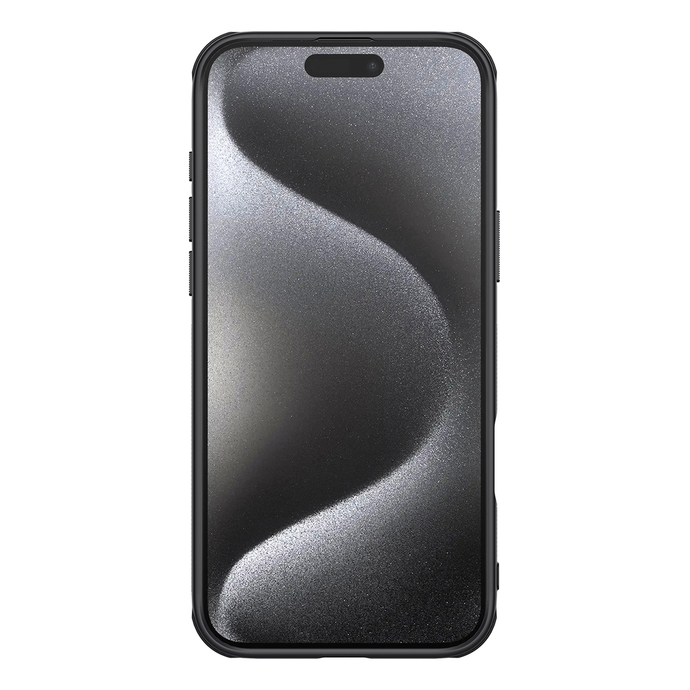 iTok webáruház - Nillkin Nillkin Super Frosted Shield Pro tok iPhone 16 Pro készülékhez (fekete) 4 Nillkin Super Frosted Shield Pro case for iPhone 16 Pro (fekete)
