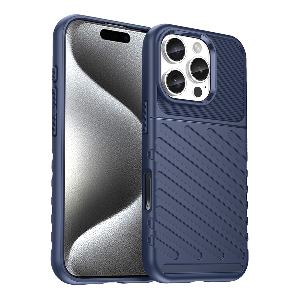 iTok webáruház - Hurtel Thunder Case szilikon tok iPhone 16 Pro készülékhez (kék) 1 Thunder Case for iPhone 16 Pro Silicone Case (kék)