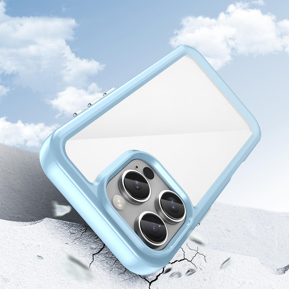 iTok webáruház - Hurtel Outer Space Case tok iPhone 16 Pro (kék) 3 Outer Space Case with Gel Frame for iPhone 16 Pro (kék)