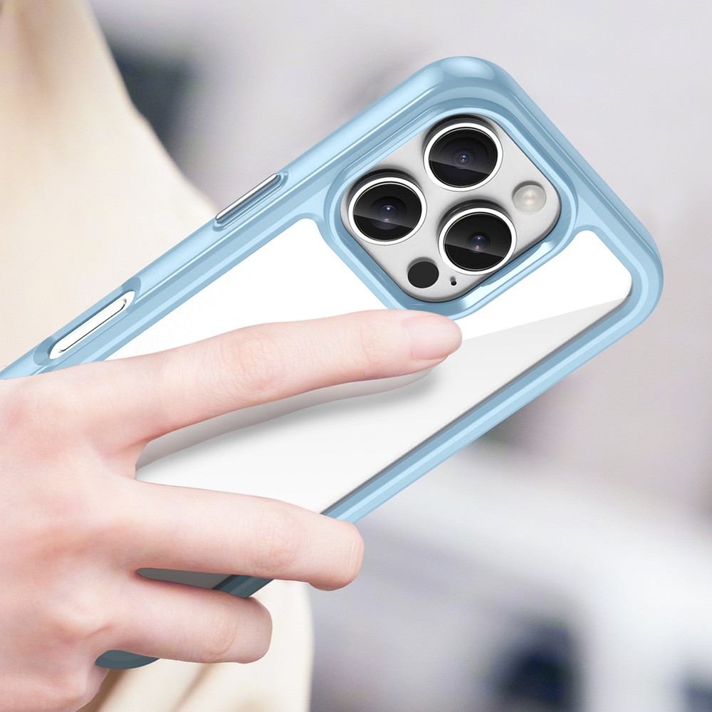 iTok webáruház - Hurtel Outer Space Case tok iPhone 16 Pro (kék) 5 Outer Space Case with Gel Frame for iPhone 16 Pro (kék)