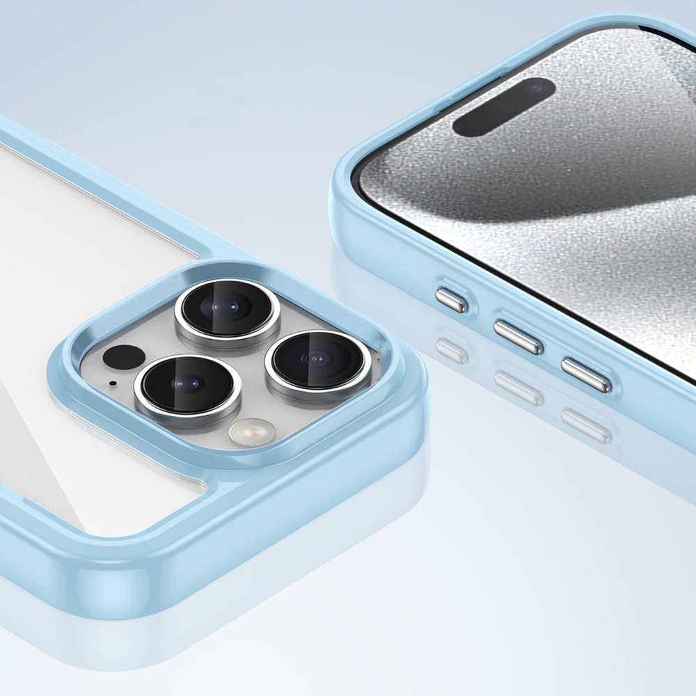 iTok webáruház - Hurtel Outer Space Case tok iPhone 16 Pro (kék) 7 Outer Space Case with Gel Frame for iPhone 16 Pro (kék)