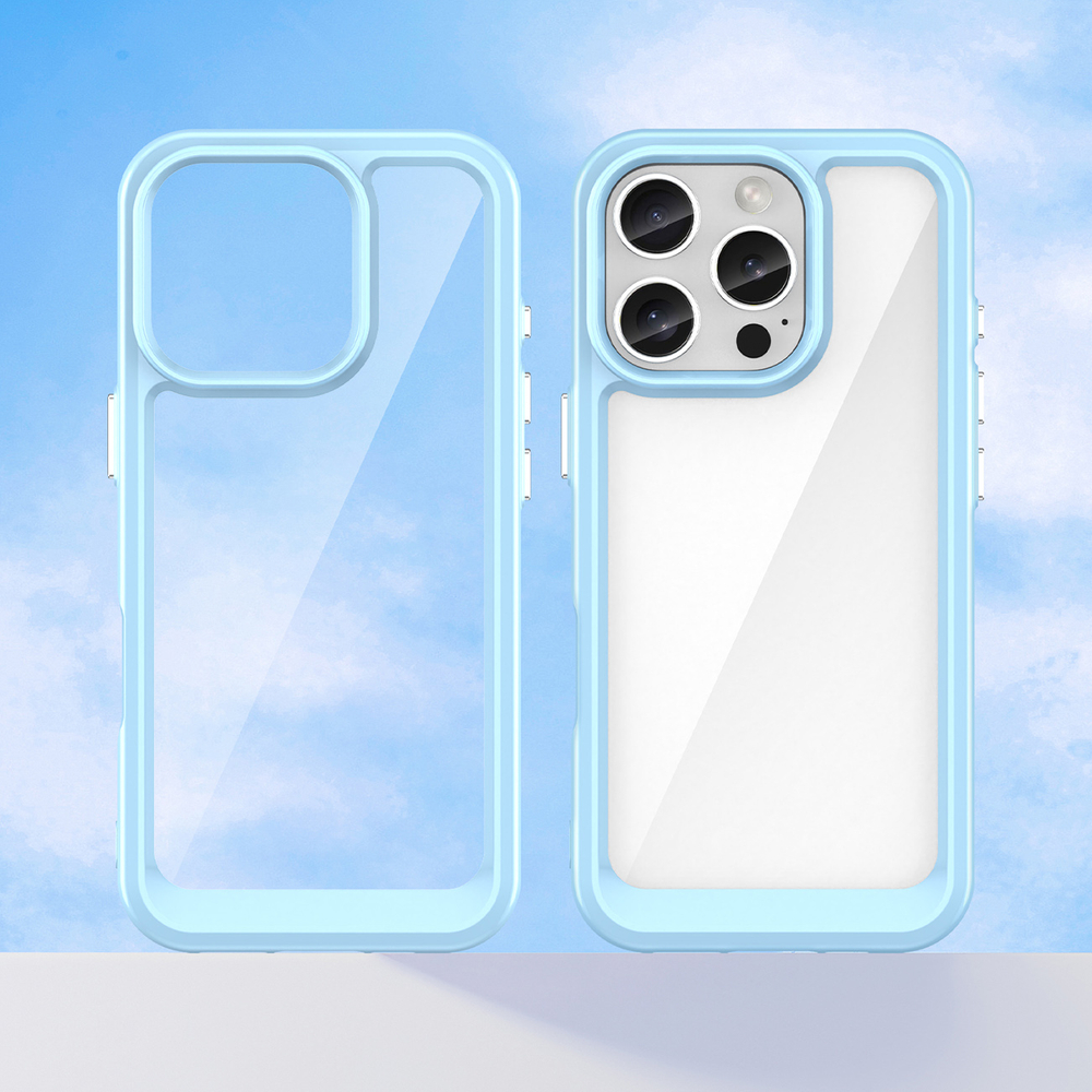 iTok webáruház - Hurtel Outer Space Case tok iPhone 16 Pro (kék) 8 Outer Space Case with Gel Frame for iPhone 16 Pro (kék)