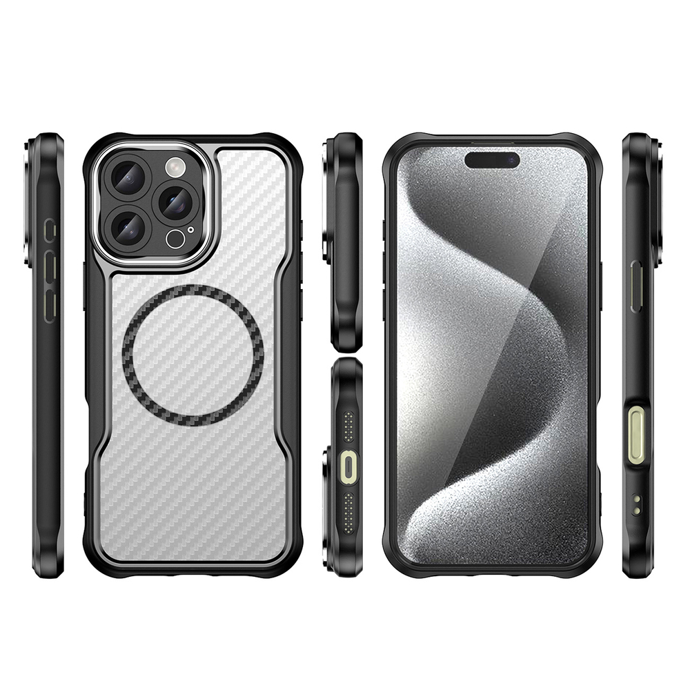iTok webáruház - Hurtel Leading Series MagSafe tok iPhone 16 Pro készülékhez (fekete) 3 Leading Series MagSafe Silicone Case for iPhone 16 Pro (fekete)